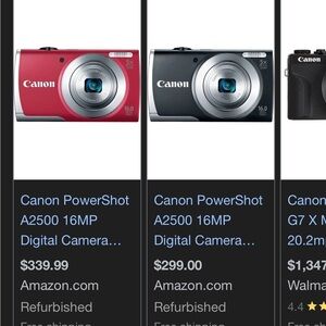 Cannon Powershot A2500 digital camera